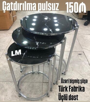 бутыль стеклянная 50 литров: Журнальный стол, Новый, Нераскладной, Круглый стол — 3