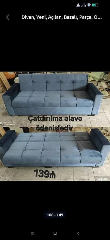 taxt mebeli: Divan, Yeni, Açılan, Bazalı, Parça, Ödənişli çatdırılma — 10