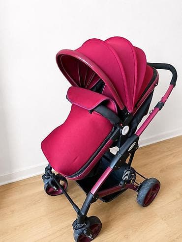 gezinti arabası: Uşaq arabası – Baby Home, tünd çəhrayı/bordo rəng. İdeal — 1