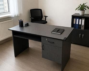 Ofis mebeli: Ofis masası – kompakt və funksional model - Material: laminat/LDSP — 1