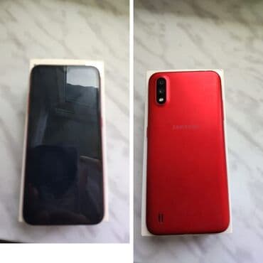 samsung j5 2018: Samsung Galaxy A01, 16 GB, rəng - Qırmızı, İki sim kartlı — 1