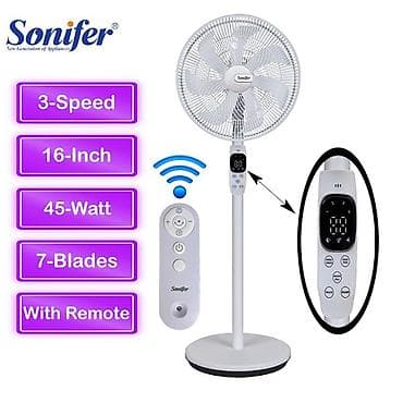 ventil: "Sonifer 6528" Ventilyator 3 Sürət Ayarlı 7 Fırlanan Bıçaq 45VT — 4