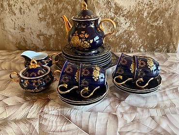 mis caydan: Çay dəsti, Kobalt, 6 nəfərlik, Çexiya — 2