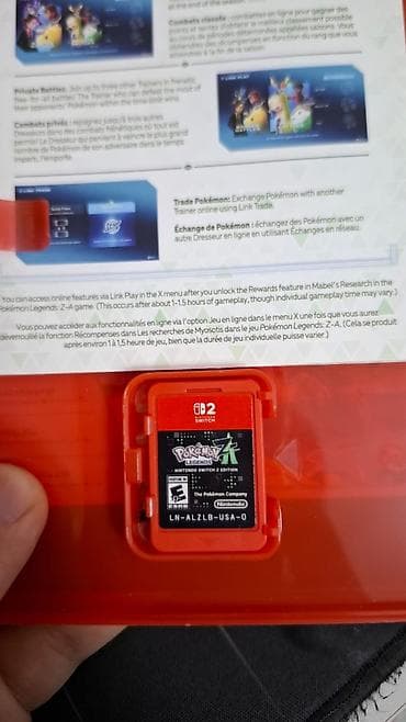 Nintendo Switch: Pokémon Legends Z-A – Nintendo Switch 2 Edition (fiziki versiya) Real — 2