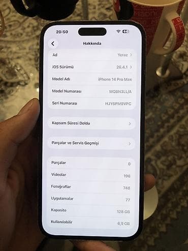 samsung a12 islenmis: IPhone 14 Pro Max, 128 GB, Qara, Face ID — 4