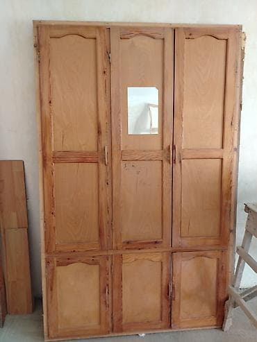 Şüşəli taxta otaq qapısı - Material: təbii ağac (laklı səth) — 2