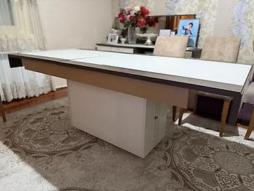 bar stolu: Ideal mdf yemek masası (endırım olacag) - Mexanizm: Ortadan açılıb — 3