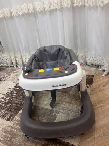 Yerimək üçün arabalar, çəliklər, əsalar, rollatorlar: Uşaq gəzdirəni / Baby Walker - Rəng: boz-ağ kombinasiyası - Yumşaq — 2