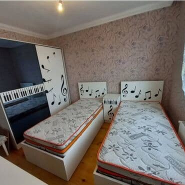 mişka şəkilləri: Yataq dəstləri – qaldırılan sandıqlı model - Ölçülər: tək nəfərlik və — 4