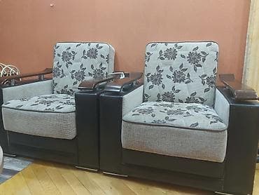 divan tecili: Qonaq otağı üçün 3-lü dəst: Bazalı divan + 2 bazalı kreslo Madeyra — 2