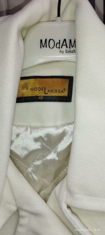 женские короткие пальто: Пальто, XL, цвет - Белый — 2