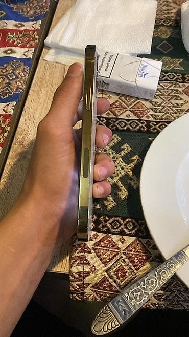2ci el iphone: IPhone 12 Pro, 128 GB, Qızılı, Qırıq — 2
