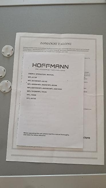 hoffmann x max: Paltaryuyan maşın Hoffmann, 6 kq, İşlənmiş, Avtomat, Qurutma var, Kredit yoxdur, Ünvandan götürmə, Ödənişli çatdırılma — 2