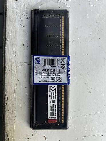 Operativ yaddaş (RAM) Kingston, 16 GB, 3200 Mhz, DDR4, PC üçün, Yeni — 1