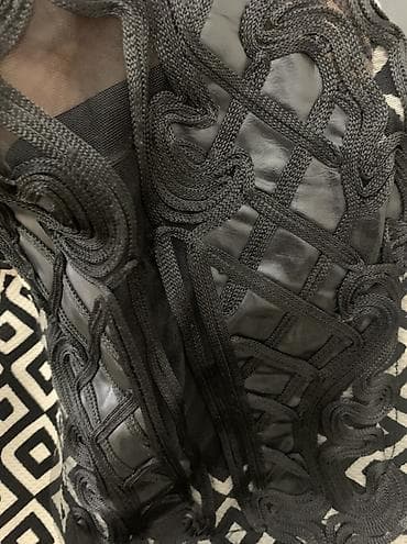 tulum paltar: Qadın bluzu – qrafik naxışlı, dekorativ aplike detallı…. - — 3