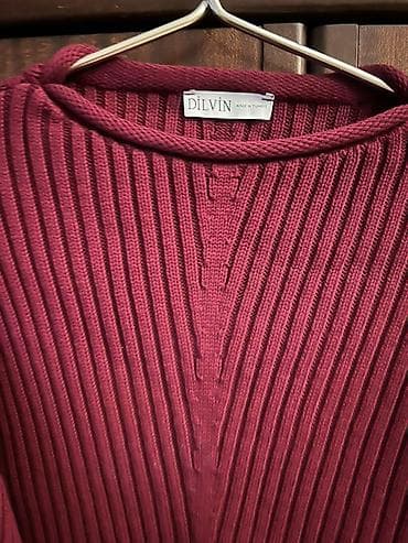 Личные вещи: DİLVİN markalı qadın sviteri - Model: qısa kəsimli (crop) sviter - — 2