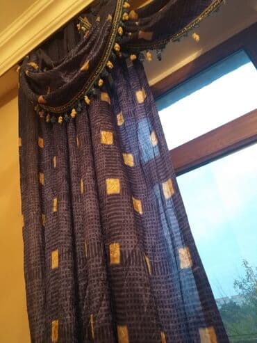 İşlənmiş, Pərdə, rəng - Göy, Ünvandan götürmə lalafo.az -da İşlənmiş, Pərdə, rəng - Göy, Ünvandan götürmə