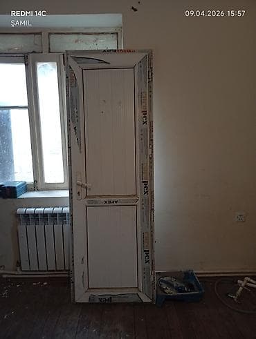 plastic qapi: Hamam üçün İşlənmiş Plastik qapı Çərçivə ilə, Ünvandan götürmə, Ödənişli çatdırılma — 4