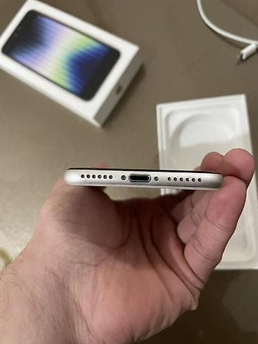 soyducu islenmis: IPhone SE 2022, 64 GB, Ağ, Barmaq izi — 4