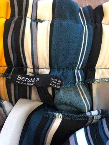 şalvar cins: Enli debli şalvar yay ücün, 1 defe geyinilib “Bershka” — 3