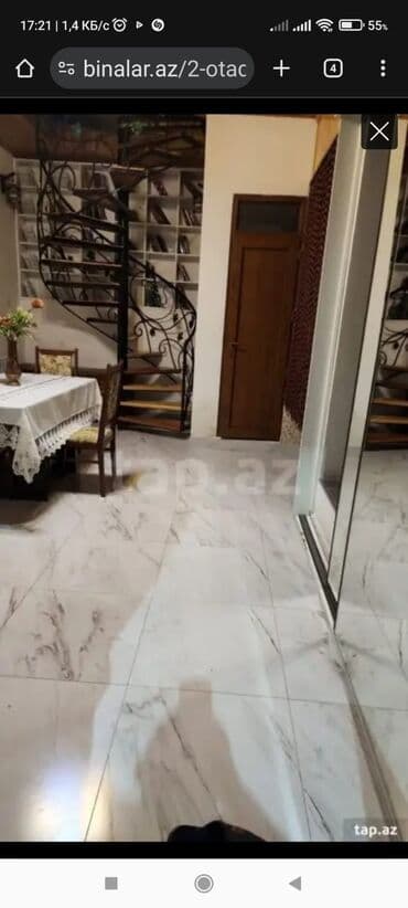 əcəmi kirayə ev: 50 kv. m, 2 otaqlı, Kombi, Qaz, İşıq — 4