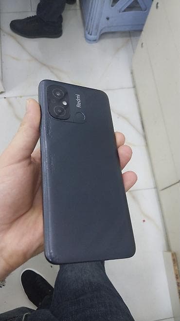 telefonlar satisi: Redmi 12C, 128 GB, rəng - Boz, Barmaq izi — 1