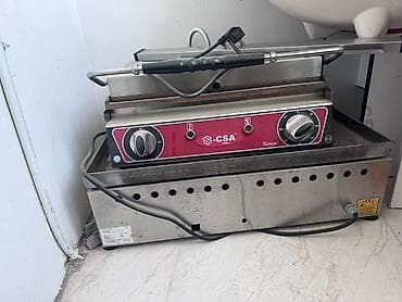 kabab manqal: Profesional mətbəx avadanlıqları paketi 1) S-CSA Inox kontakt qril — 1