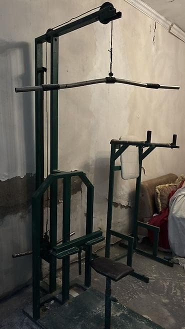 gym: Ev üçün dəmir trenajor dəsti - Material: qalın metal profillərdən — 10