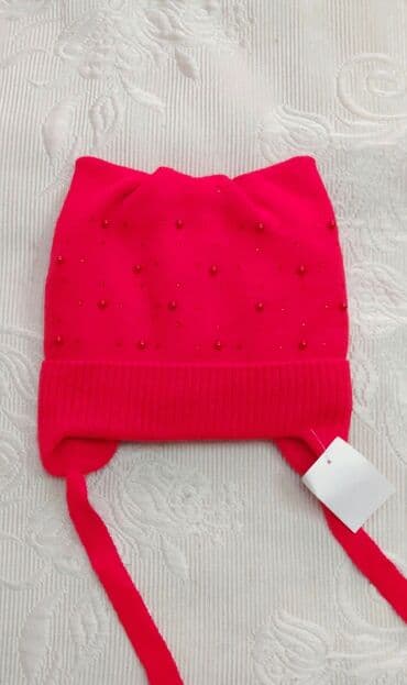 uşaqlar üçün anqara papaqları: 1-ci pişikli - 10 Azn (0-3 yaş) təzədir 2ci açiq çəhrayı -7 Azn (0-3 — 3