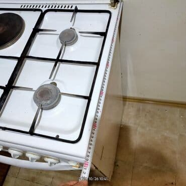 резиновая плитка: Плита Газовая, Отдельностоящая, 4 конфорки, Б/у — 3