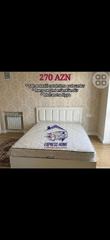 Çarpayılar: Mebel: Yumşaq başlıqlı taxt çarpayılar (müxtəlif modellər) — 4