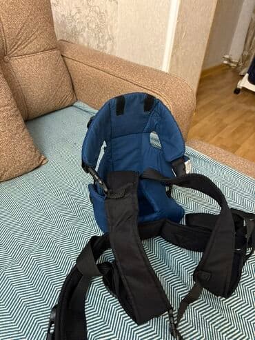 Araba-beşiklər: Uşaq daşıma kəfəsi (baby carrier) - Rəng: tünd mavi (korpus) + qara — 4