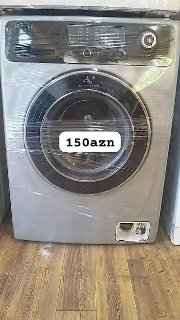 Samsung önyükləməli paltaryuyan maşın - Rəng: metalik/gümüşü -