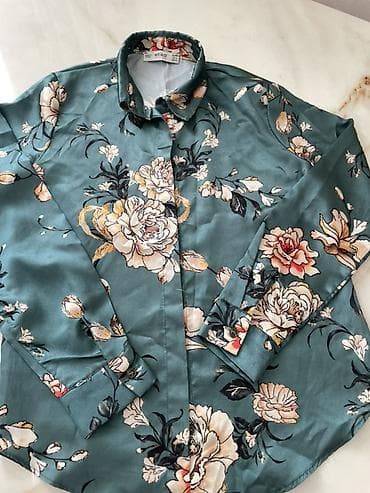 Brend: Etika Model: Qadın köynəyi, uzunqol Rəng: Dəniz-mavi fon