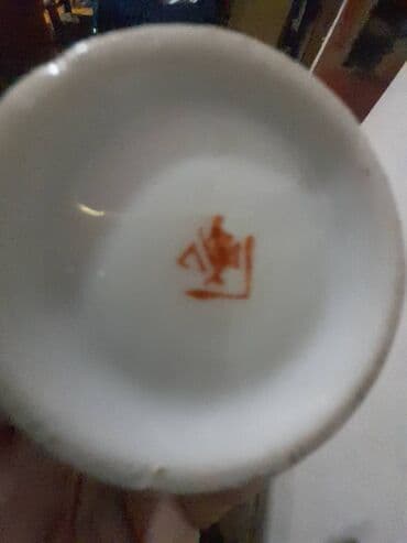 ваза напольная стеклянная высокая без узора: Moriaj üslubunda vaza. Farfor, əl boyası, zərli. Satsuma, Yaponiya — 4