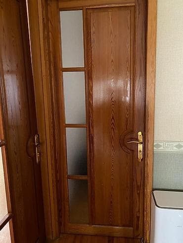 adam agaci: Taxta otaq qapısı - Material: tam ağac (şam teksturası ilə), laklama — 1