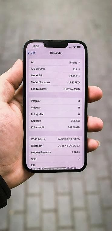 azerbaycan iphone 12 pro max: IPhone 13, 256 GB, Mavi, Zəmanət, Simsiz şarj, Face ID — 4