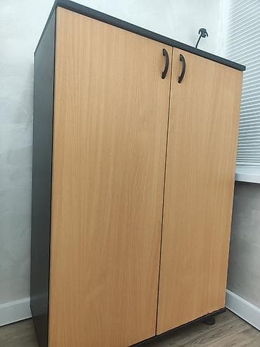 ceks tv: İkiqapılı kompakt dolab - Material: Laminat/LDSP korpus, qara yan və — 2