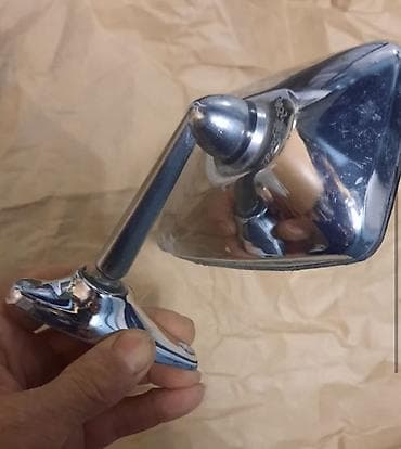 Klassik avtomobillər üçün retro üslublu yan güzgü - Material: xrom