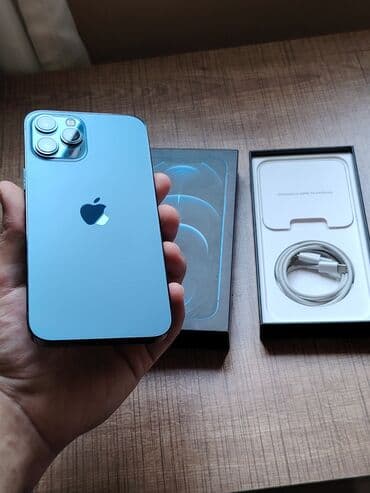 iphone 6 plus ikinci el: IPhone 12 Pro Max, 128 GB, Pacific Blue, Face ID — 1