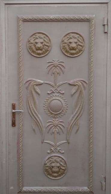 Tavan: İşlənmiş Dəmir Həyət darvazası, 3 m, Mexaniki, Qapı ilə, rəng - Qəhvəyi, Kredit yoxdur — 3