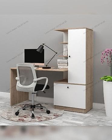 Künc masa, Stulsuz, Polkalı, Teksturalı laminat — 1