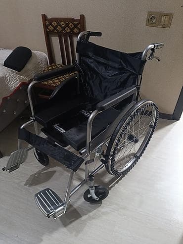 Xəstələr üçün unitazlar: Tualetli əlil arabası - Metallik, yüngül və möhkəm çərçivə - — 3