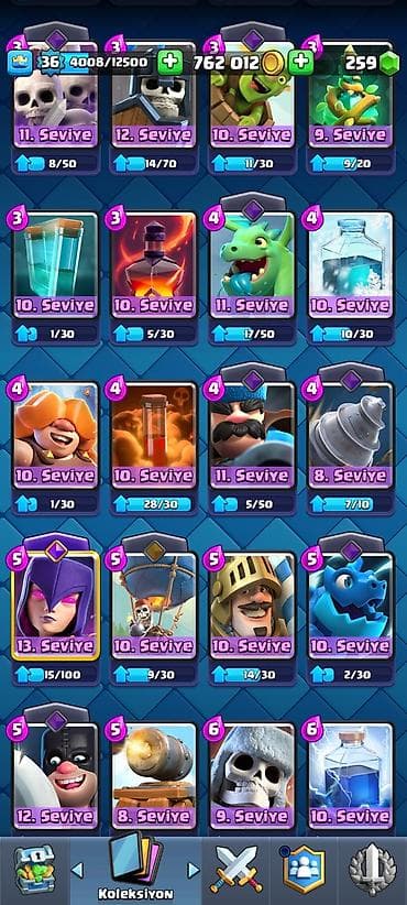 boks kiseleri: Clash Royale hesabı – yüksək səviyyəli və inkişaf üçün zəngin — 7