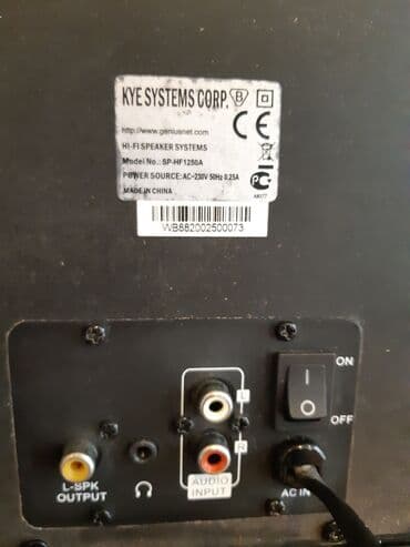 газовые колонки: Б/у Genius Колонка, Тип - Сабвуфер, цвет - Черный — 3