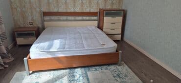 yataq dosekleri: Yataq otağı mebel dəsti Tərkibi: - İki nəfərlik çarpayı (ortopedik — 1