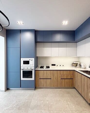 embavud metbex mebelleri: Sifarişlə mətbəx dəsti, Özü çəkən petlələr, MDF, Kredit yoxdur, Pulsuz çatdırılma — 1