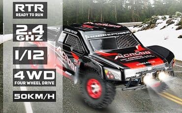 transmitter: RC car Wltoys 12423 1/12 olcu. 50km/saat suret. 2.4G Transmitter. 540 — 9