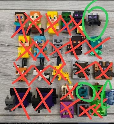 minecraft konstruktorları: Fiqur, Plastik, rəng - Boz — 1