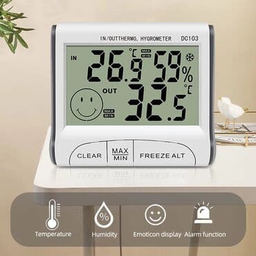 istilik ölçən cihaz: Termometr termometr və nəmişlik ölçen dc-103 xaladelnik termometri — 1